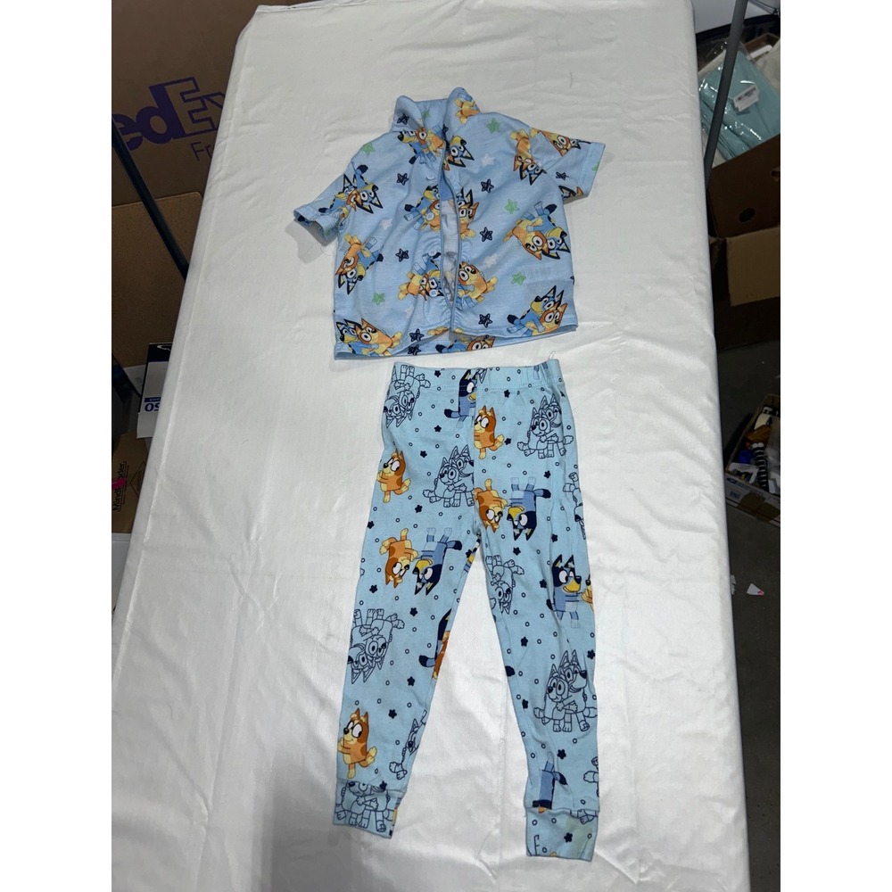 Bluey Bingo Pajamas Set Toddler Boys Girls Blue 3T Top 4T Pants Mixed Set